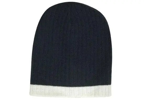 Headwear Two Tone Cable Knit Beanie X12 - City Workwear